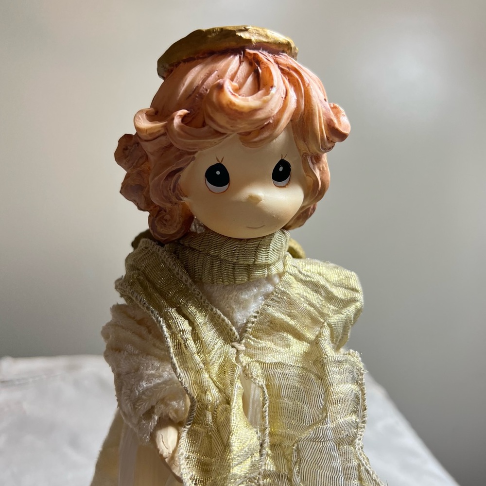Vintage Precious Moments Angel Tree Topper 1999 FLAWS - Picture 8 of 10
